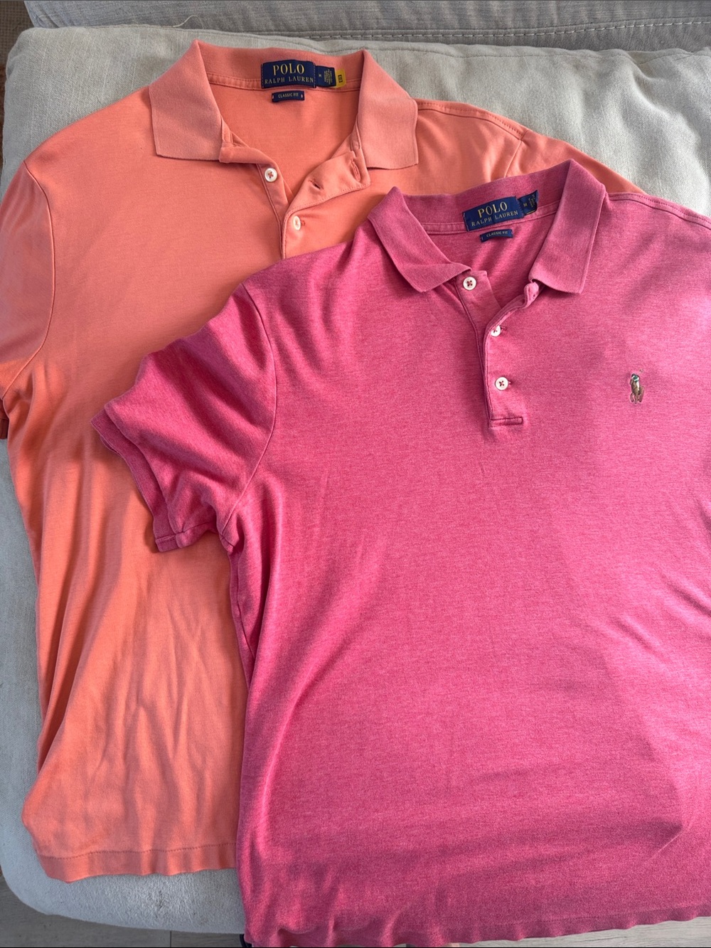 Polo by Ralph Lauren Classic Fit Soft Cotton Polo Shirts - Set of 2